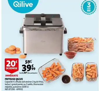 Auchan Qilive friteuse offre