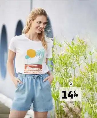 Auchan In extenso short femme in extenso offre