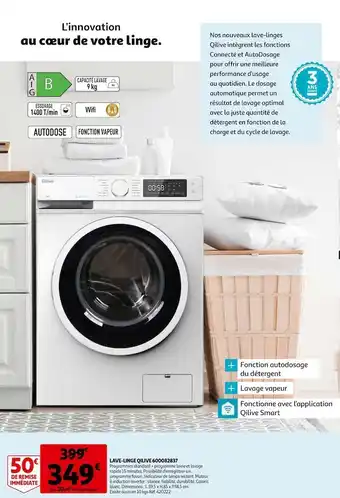 Auchan Qilive lave-linge 600082837 offre