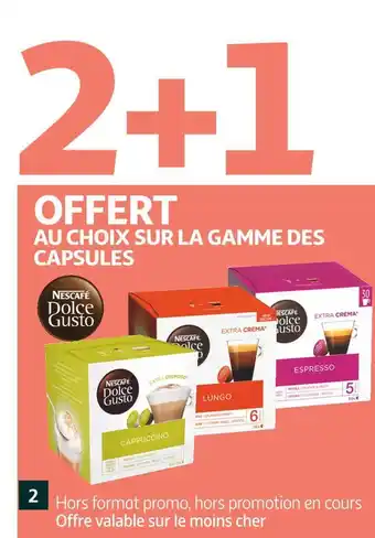 Auchan Dolce gusto bon plan sur la gamme des capsules dolce gusto offre
