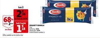 Auchan Barilla spaghetti offre