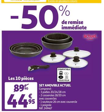 Auchan Actuel set amovible offre