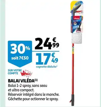 Auchan Viléda balai offre