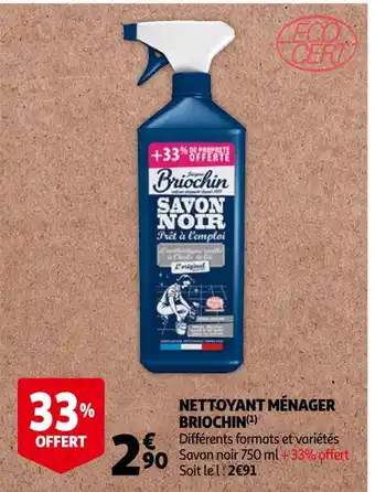 Auchan Briochin nettoyant ménager offre