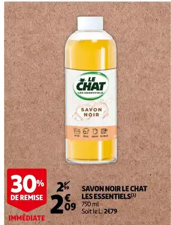 Auchan Le chat savon noir les essentiels 750 ml offre