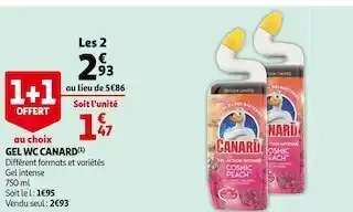 Auchan Canard gel wc offre
