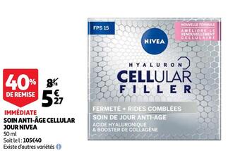 Auchan Nivea soin anti-âge cellular jour offre