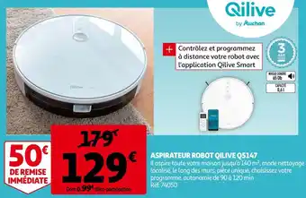 Auchan Qilive aspirateur robot q5147 offre