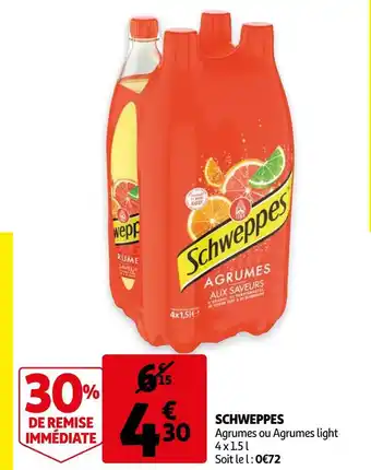 Auchan Schweppes schweppes offre