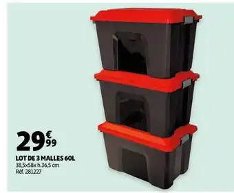 Auchan Lot de 3 malles offre