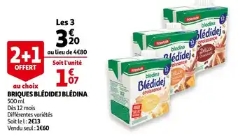 Auchan Blédina briques blédidej offre