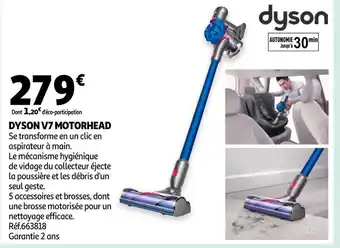 Auchan Dyson v7 motorhead offre