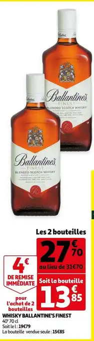 Auchan Finest whisky ballantine's offre