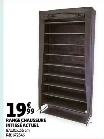 Auchan Actuel range chaussure intissé offre