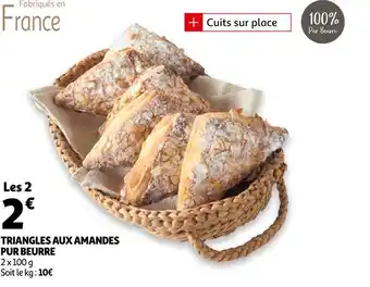Auchan Triangles aux amandes pur beurre offre