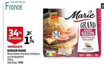 Auchan Marie burger offre