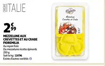 Auchan Fioremilia mezzelune aux crevettes et au crabe offre