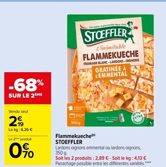 Carrefour Market Flammekueche Stoeffler offre