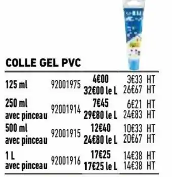 Brico Cash Colle gel pvc offre