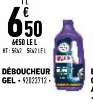 Brico Cash Déboucheur gel offre