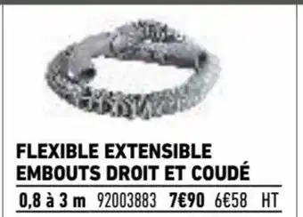 Brico Cash Flexible extensible embouts droit et coudé offre