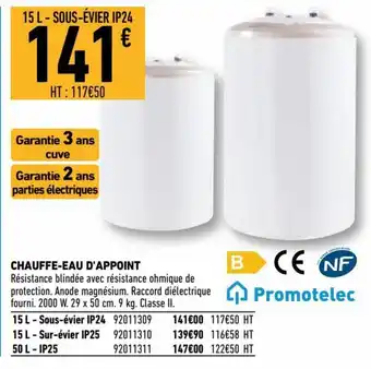 Brico Cash Chauffe-eau d'appoint offre
