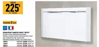 Radiateur à inertie fonte betsy