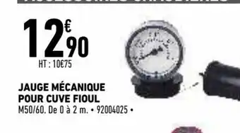 Jauge mécanique pour cuve fioul