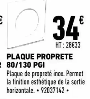 Brico Cash Plaque Proprete offre