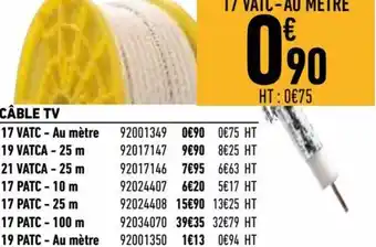 Brico Cash Câble Tv offre