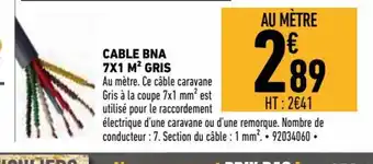 Brico Cash Cable BNA offre