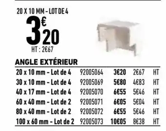 Brico Cash Angle Extérieur offre