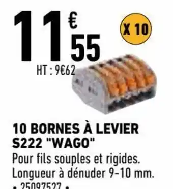 10 Bornes à Levier