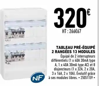 Brico Cash Tableau Pré-équipé offre