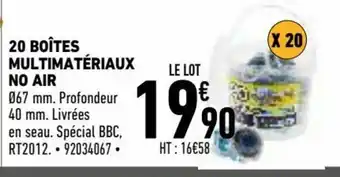 Brico Cash 20 Boîtes offre