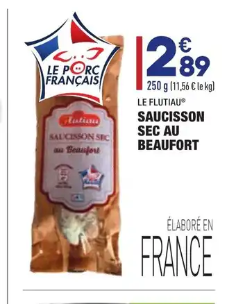 ALDI Saucisson Sec Au Beaufort offre