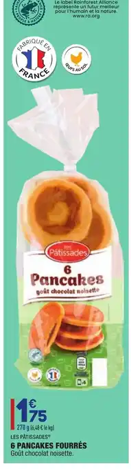 6 Pancakes Fourrés