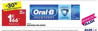 ALDI Dentifrice Pro-Expert offre