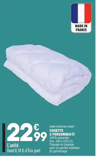 ALDI Couette 2 Personnes offre