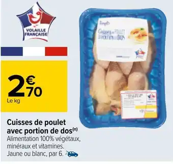 Carrefour Cuisses de poulet avec portion de dos offre