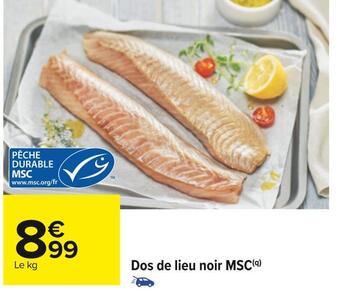 Carrefour Dos de lieu noir msc offre