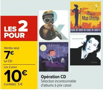 Carrefour Opération cd offre