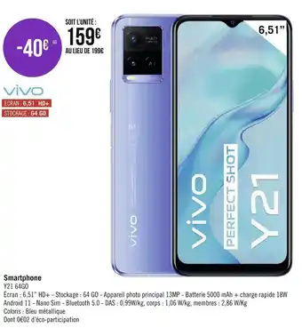 Géant Casino Vivo smartphone offre