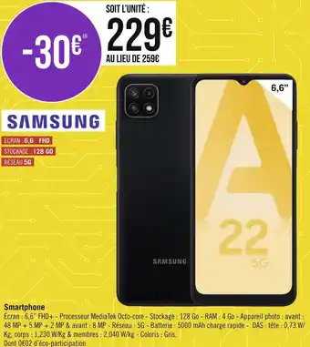 Géant Casino Samsung smartphone offre