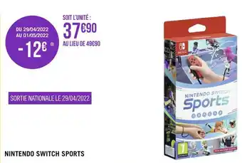 Géant Casino Nintendo switch sports offre
