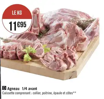 Géant Casino Agneau 1/4 avant offre