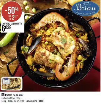 Géant Casino Briau paëlla de la mer offre