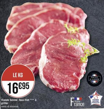 Géant Casino Viande bovine faux-filet à griller offre