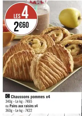 Géant Casino Chaussons pommes offre