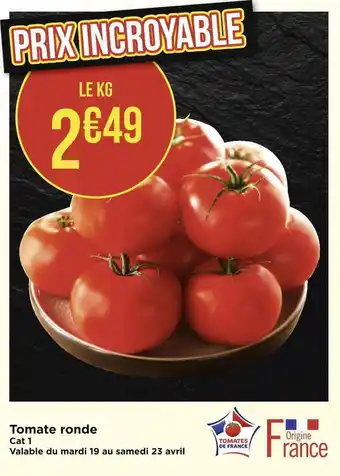 Géant Casino Tomate ronde offre